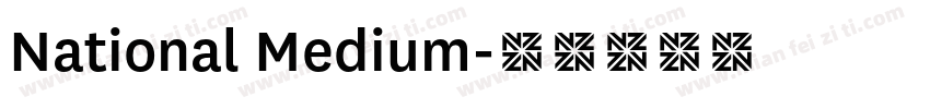 National Medium字体转换
